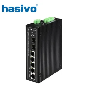 4 Port PoE Full Gigabit Industrial Managed PoE Ethernet Switch mit 2 SFP DIN Rail Network Switch 24V/48V BT_90W PoE Switch