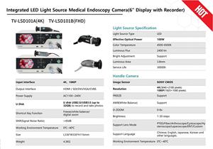 Tuyou TV-LSD101A máy ảnh nội soi y tế nguồn đèn LED tích hợp 4K màn hình 6inch với máy ghi âm để phẫu thuật nội soi - Product Image 3