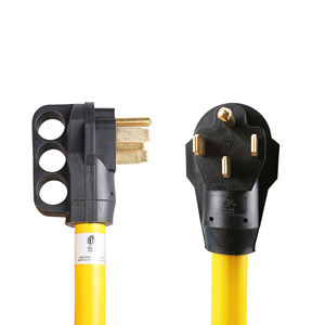 Desmontable 50FT STW 6AWG/3C + 8AWG/1C NEMA 14-50P Cable de extensión RV de 50 amperios 90 grados Twist Lock ETL certificado 125V/250V - Product Image 5