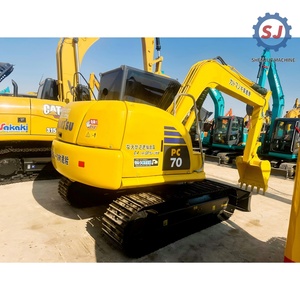 รถขุดขนาดเล็ก Komatsu PC70 7 ตัน มือสองจากญี่ปุ่น พร้อมบุ้งกี๋/หัวเจาะ และพร้อมใช้งาน - Product Image 1
