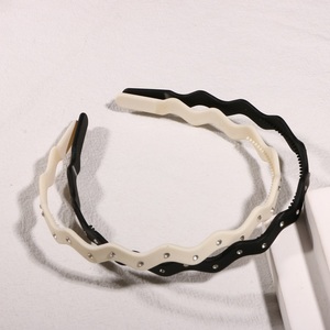 ईवू थोक सस्ती कीमत बाल होप्स गैंडे महिलाओं के लिए मैट हेयरबैंड रंगीन एंटी स्लिप हेड बैंड - Product Image 5