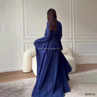 Nouvelle Conception 2026 Robe Musulmane Abaya Pudique pour Femme à Manches Longues en Polyester Respirant