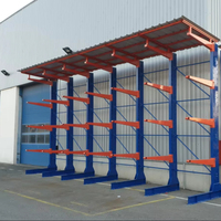 Étagères industrielles galvanisées Étagères de rangement de garage Étagères de chargement lourd Entrepôt de stockage Étagères en porte-à-faux en acier