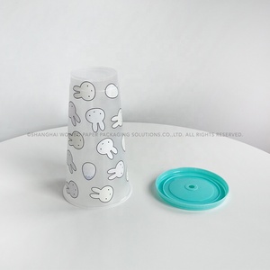 Gobelets en plastique à prix abordable, prêts à être expédiés directement de l'usine, impression couleur, cadeau promotionnel, <span class=keywords><strong>lot</strong></span> en stock, motif lapin - Product Image 5