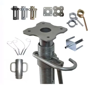Poteau de support réglable en acier pour échafaudage de construction, prix usine, vérin de poteau en acier galvanisé, support de coffrage - Product Image 3
