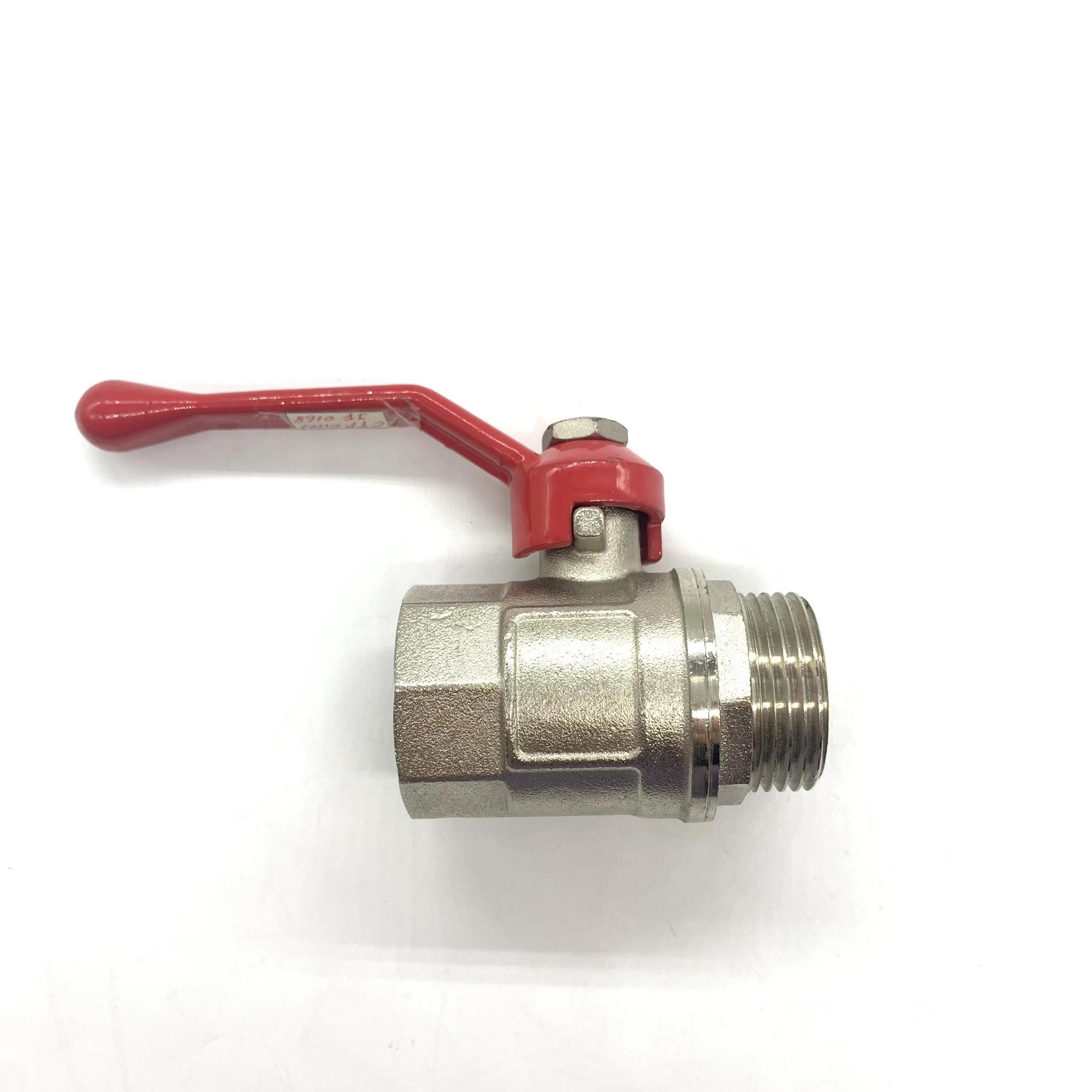 3-Wege Kugelhahn RB 1/4 Zoll – DN8 PN25, CW617N, Mit Drei Buchsenanschlüssen