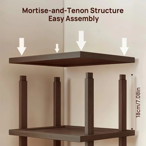 9-Tier Bamboo <b>Shoe</b> <b>Rack</b>, Tall and Narrow Vertical <b>Storage</b> <b>Rack</b>, Entryway Corner Multi-Layer <b>Shoe</b> <b>Storage</b> <b>Rack</b>, Multi-Functional - Product Image 4