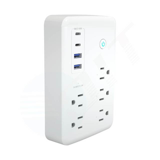 US Smart Power Strip, 5 AC Outlets 45W Fast Charging 2C+2A, WiFi Smart Plug Works with Alexa & Google Home Matter, FCC 1800W