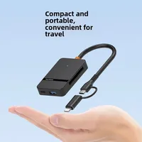 Lecteur de carte haute vitesse 8-en-1 Hub USB multifonctionnel prise en charge de la lecture de carte SD/TF/CF/MS 5Gbps écriture lecture U disque adaptateur de carte Flash