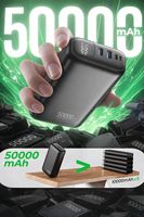 Batteries externes et stations d'alimentation 50000 mAh – Électronique grand public – Charge rapide en extérieur – Chargeur portable – Powerbank 50000 mAh