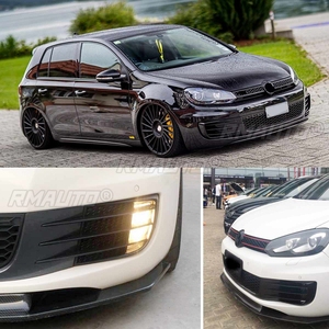 Para VW Volkswagen Golf 6 MK6 VI GTI R R20 2008-2013 Cubiertas de Faros Antiniebla Delanteros para Coche, Embellecedores de Ceja y Cuchilla de Viento - Product Image 6