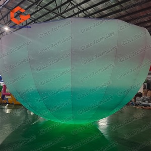 Hémisphère gonflable rose lumineux en forme de planète pour la décoration de parcs et de places - Product Image 6