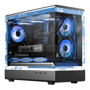 Gabinete Compacto para PC Gamer Hurricane Beast <span class=keywords><strong>Rei</strong></span> Ayanami, MATX/ITX, Panel Lateral de Vidrio Templado, Refrigeración Líquida de 360 mm - Product Image 3