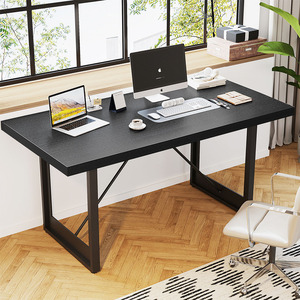 Tùy Chỉnh Tối Giản Hiện Đại Văn Phòng Bàn Công Nghiệp Đen Đỏ Nghiên Cứu Làm Việc Bằng Văn Phòng Bằng Gỗ Bàn Máy Tính Cho Nhà Văn Phòng Phòng Ngủ - Product Image 3