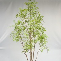 Plante verte artificielle en pot Nandina, arbre artificiel haut de gamme de luxe léger, ornement décoratif pour salon