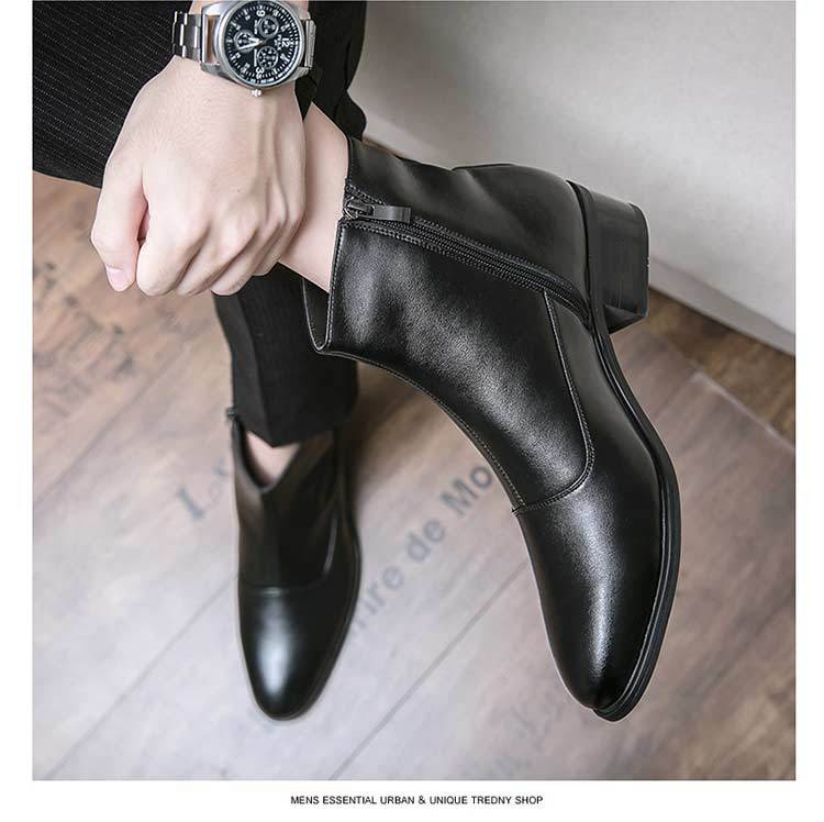 Fashion New Pointed Toe Men Ankle