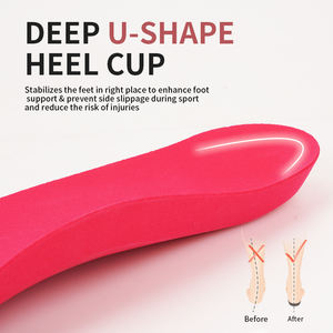 220 + lbs Plantillas ortopédicas de soporte de arco alto de alta resistencia para alivio del dolor de fascitis plantar Plantillas de zapatos de pie plano - Product Image 3