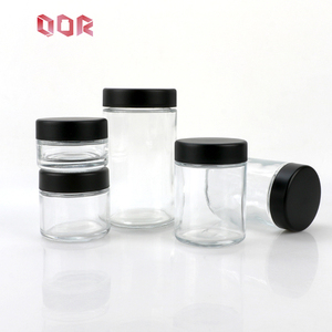 Luxury 500ml Transparent Glass <b>Container</b> With Natural Bamboo Lid Airtight Glass Jar for Kitchen Skincare Packaging With CSC Cap - Product Image 4