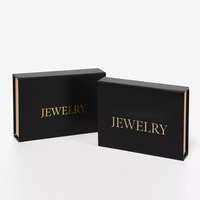 Emballage personnalisé élégant noir petite boîte à cosmétiques, boîte-cadeau en papier magnétique pour les soins de la peau emballage vide