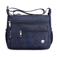 Sac à main portable pour femme, résistant à l'eau, motif géométrique, fleur, sac à main, bandoulière, fermeture éclair, spacieux, multiples compartiments