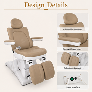 Cama Eléctrica Plegable <span class=keywords><strong>de</strong></span> Lujo Moderna con 3 Motores para Spa, Salón <span class=keywords><strong>de</strong></span> Belleza, Estética, Podología, Tatuajes, Pedicura y Manicura - Product Image 5