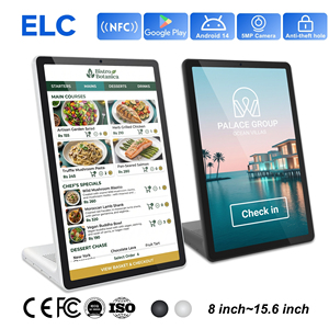 11 <b>Inch</b> Portrait <b>Tablet</b> Mode Android L-Type Desktop Signage for Digital Poster Stand WL1109TV Integrated L-Base Stability One-pi - Product Image 1