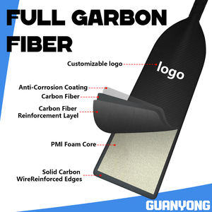 Venta al por mayor de remo de fibra de carbono personalizado <span class=keywords><strong>Dragonboat</strong></span> Material compuesto del fabricante para niños Dragon Boat paleta de carbono - Product Image 2