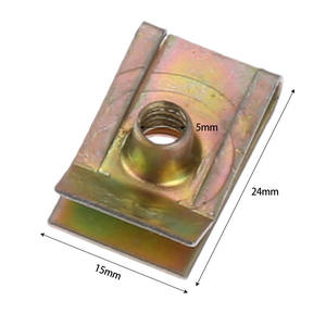 Attache automatique M5 M6 M8 5mm 6mm 8mm Clips pour panneau de roulement de moteur de voiture écrou en spirale vitesse universelle <span class=keywords><strong>pince</strong></span> de <span class=keywords><strong>montage</strong></span> en Zinc - Product Image 4