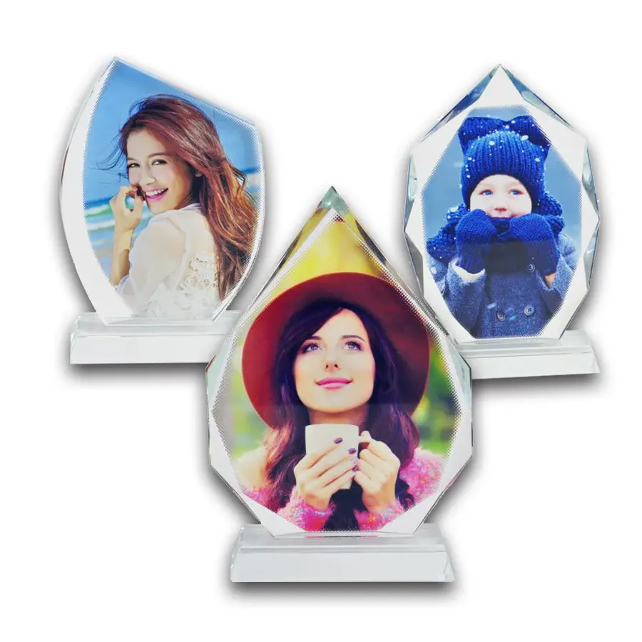 Thermal Sublimation Crystal Ornaments DIY Handicraft Materials Multi-type Crystal Photo Blanks