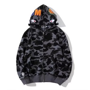 Sudadera con capucha Bapaes 2026 con cremallera completa 1.1 de alta calidad, sudadera con capucha Bath Ape Y2k Shark con cremallera para hombre, sudadera 100% algodón para mujer, ropa urbana unisex - Product Image 6