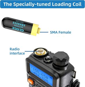 Antenne courte SRH 805S, antenne mobile multibande 1,96 pouce, double bande VHF UHF, antenne femelle pour talkie-walkie <span class=keywords><strong>Baofeng</strong></span> - Product Image 2