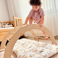 Ensemble de décoration de chambre d'enfant Montessori, rampe d'escalade en bois et balançoire, grimpeur pour bébé pour chambre à coucher, salle à manger, salon, OEM