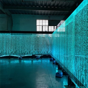 Meilleur mur d'eau à bulles LED personnalisé avec changement de couleur et télécommande/contrôle APP pour la décoration intérieure-Écran d'aquarium en acrylique - Product Image 4