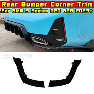 Car Rear Bumper Lip Splitter Spoiler Body Kit For BMW 3 Series G20 G28 2023+ Bumper <b>Protector</b> <b>Corner</b> Trim Car Accessories - Product Image 2