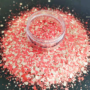 10 gam/túi Holographic Nail sequin long lanh số lượng lớn sáng bóng thủ công cơ thể Chunky long lanh các loại (Ngôi sao trái tim tước) cho DIY trang điểm 1kg - Product Image 3