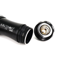 ARCHON S24V Lampe de plongée noire, LED CREE rouge et blanc, étanche IPX-8, lampe de photographie, lumière de remplissage, lumière sous-marine portable