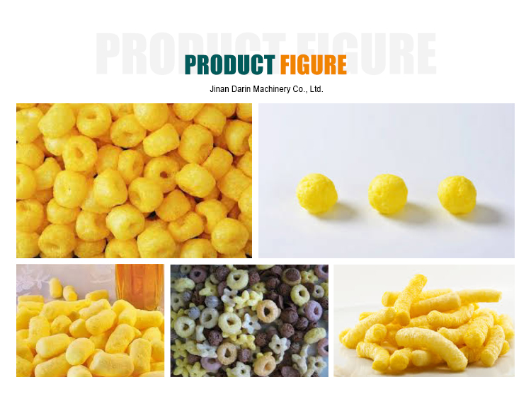 Stainless Steel Expanded Corn Snacks Production Line