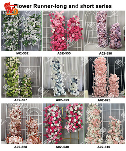 SMOOTH Pink Artificial Flower Fullness Arch Flower Row Arrangement Wedding Flowers Decoration For Backdrops - Product Image 2