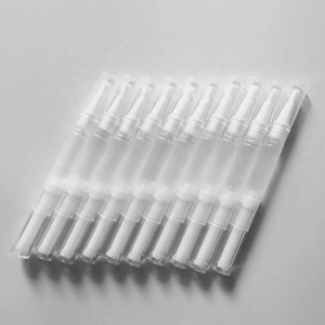 Custom logo 2ml 3ml 5ml Cosmetic Empty Transparent Twist Nail Cuticle Oil Pens with Brush Applicator - Product Image 1