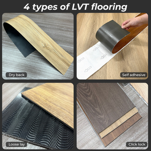 Revêtement <span class=keywords><strong>de</strong></span> sol en <span class=keywords><strong>vinyle</strong></span> <span class=keywords><strong>de</strong></span> luxe <span class=keywords><strong>de</strong></span> qualité commerciale avec dalles collées <span class=keywords><strong>de</strong></span> 5 mm, résistant à l'eau, à coller (LVP/LVT) - Product Image 2