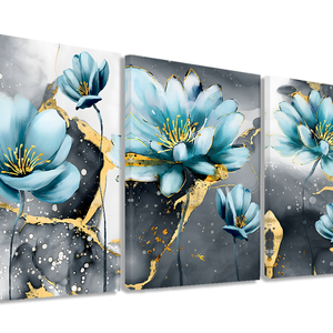 Peinture sur toile Lotus Blooms pour cadeau de décoration d'intérieur - Product Image 1