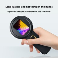 High Quality Magnifying Glass 200X with 8 LED Light 2 Inch Screen Digital Magnifying Glass Outdoor Exploration ODM OEM