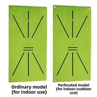 Tapis d'entraînement pour l'analyse du swing de golf, détection de la direction et de l'impact du coup, utilisation intérieure/extérieure, 60x30cm, matériau SBR 5mm, options de trous
