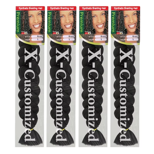 Estensioni per Capelli Sintetiche Intrecciate Texture Yaki 165g all'Ingrosso, Capelli Crochet Naturali per Donne di Colore - Product Image 5