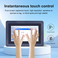 Nuevo Panel PC Industrial con Pantalla Táctil Capacitiva de 7 Pulgadas, Doble LAN, 2 Puertos COM, DDR3, SSD, Sistema Operativo Windows/Linux, VGA, para Automatización Industrial