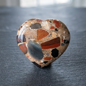 Cristal de Corazón Rojo Natural en Forma de Puffy Heart, Decoración para el Hogar, Venta al por Mayor, Piedra de Bolsillo, Gema Grabada en Forma de Corazón - Product Image 2