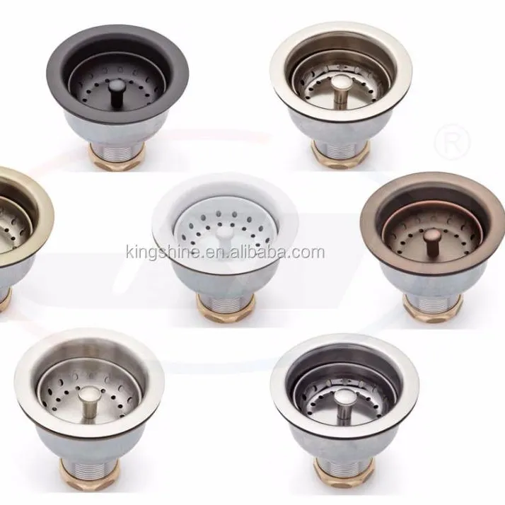 Stainless Steel Kitchen Sink Strainer / 3-1/2" Basket Strainer for Kitchen Sinks / Bar Sink Strainer