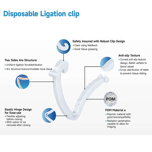 Geasure <strong>Medical</strong> Surgery Laparascopic <strong>Hem</strong> O Lock Polymer Ligation Clip Disposable Ligating Clip - Product Image 4