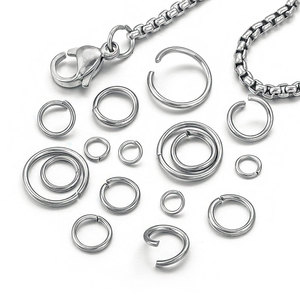 Hongtong Chất lượng cao mở chia vòng kết nối AC-53 thép không gỉ Tự làm đồ trang sức phụ kiện-Nhảy Nhẫn - Product Image 3