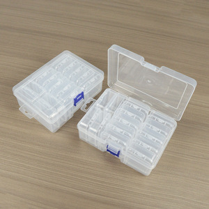 Transparent Plastic Storage Box 15 Compartment With Lid For Jewelry Organizing Desktop Accessories Beaded Diamonds Hair Ties - Product Image 2